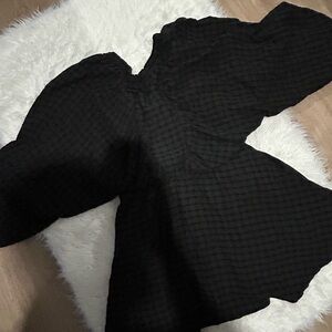 Elegant Black Long Sleeve Dress